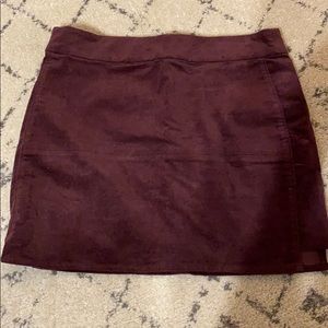 Burgundy Skirt